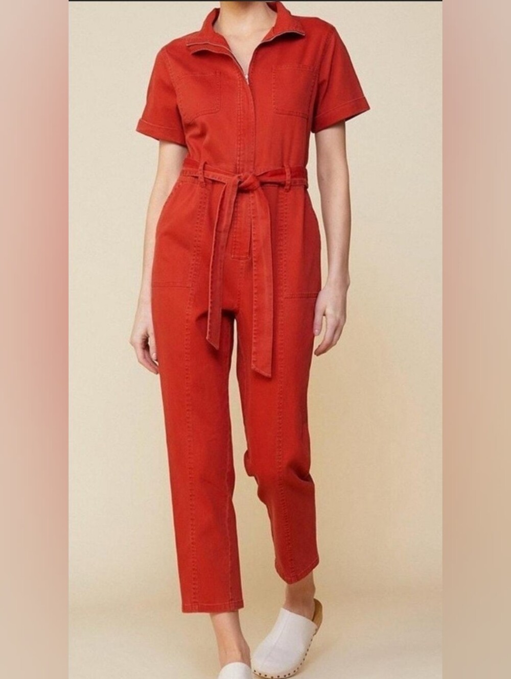 Skies Are Blue Red Boilersuit